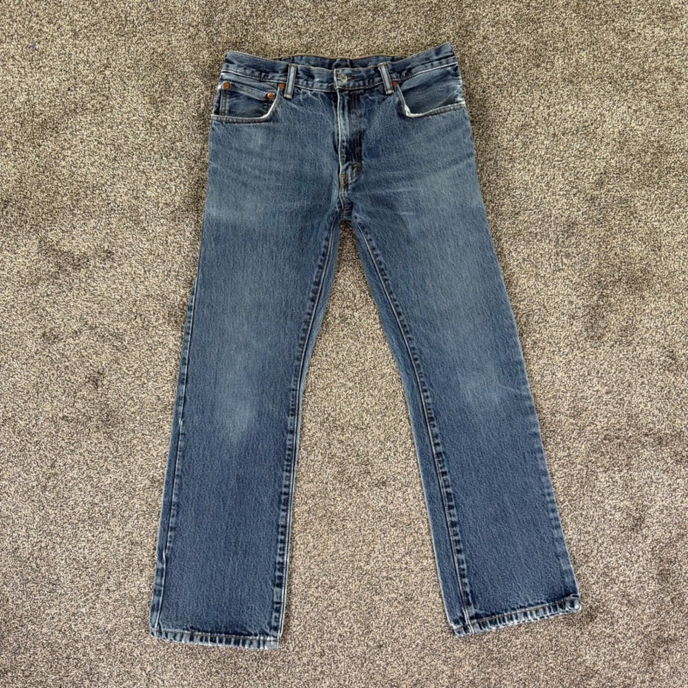 Levis 517 Bootcut Jeans Mens 34x32 Medium Wash Blue Denim Workwear Fits 32x28.5